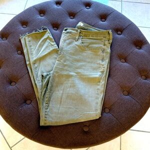 Madewell raw hem skinny jeans